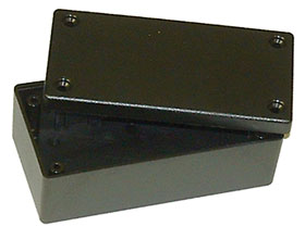 3.74in  X 1.89in  X 1.46in  Black Plastic Box Enclosure